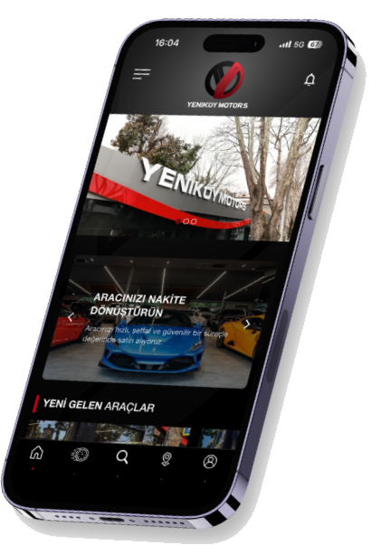 Yeniköy Motors mobil uygulama